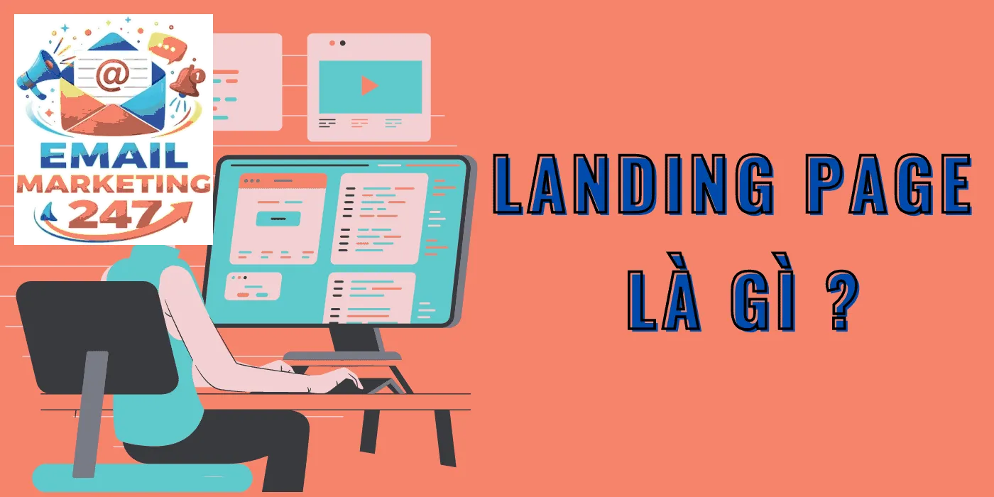 Minh họa khái niệm cơ bản về Landing Page trong chiến dịch tiếp thị trực tuyến