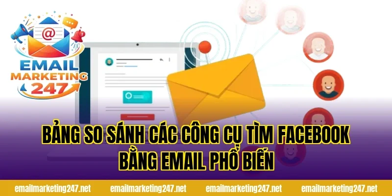 Bảng so sánh các công cụ tìm facebook bằng email phổ biến