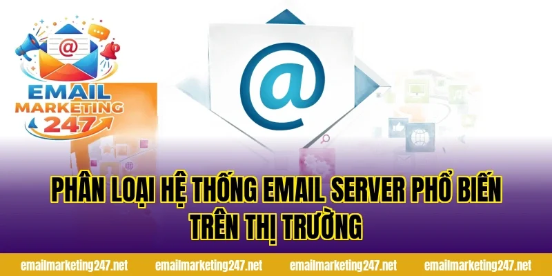 Phân loại hệ thống email server phổ biến trên thị trường