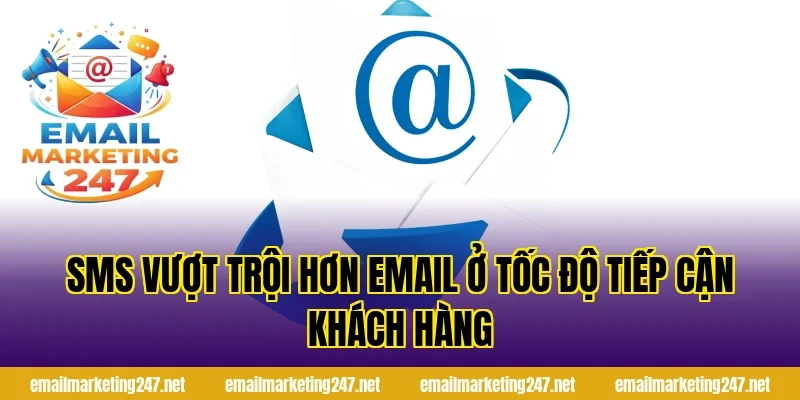 SMS vượt trội hơn email ở tốc độ tiếp cận khách hàng