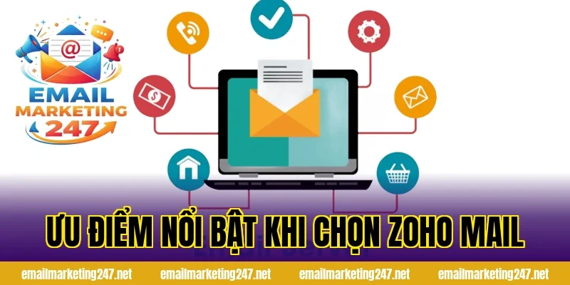 Ưu điểm nổi bật khi chọn Zoho Mail